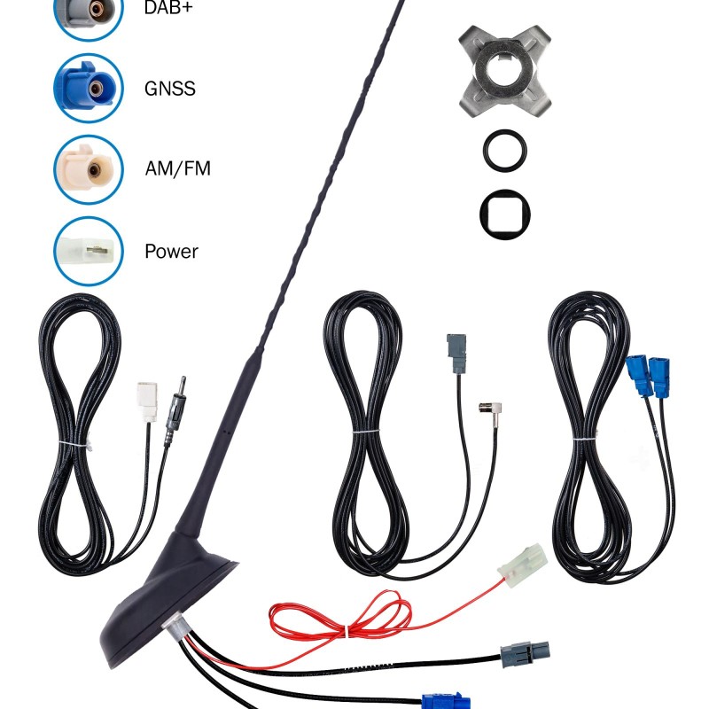 ATTB 4761.01 Kombiflex - Schrägdachantennen - Set DAB 5m-Kabel