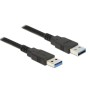 Delock USB 3.2-Kabel USB A - USB A 1 m