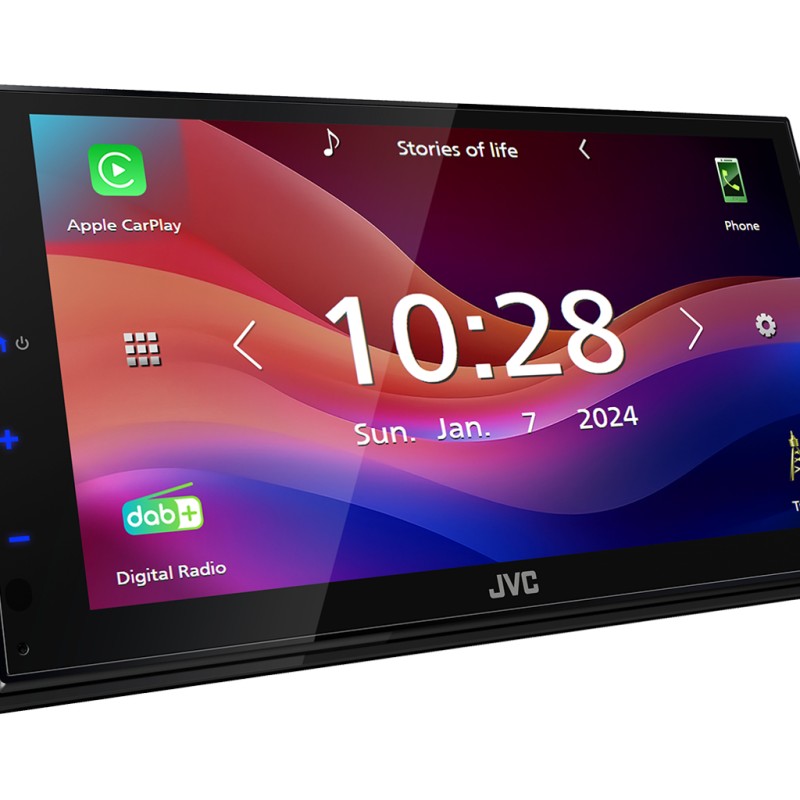 JVC KW-M695DBW 2-DIN Autoradio mit DAB+ / Wireless Apple CarPlay & Android Auto
