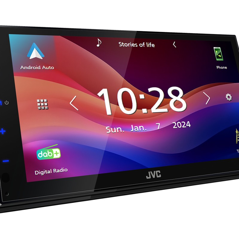 JVC KW-M695DBW 2-DIN Autoradio mit DAB+ / Wireless Apple CarPlay & Android Auto