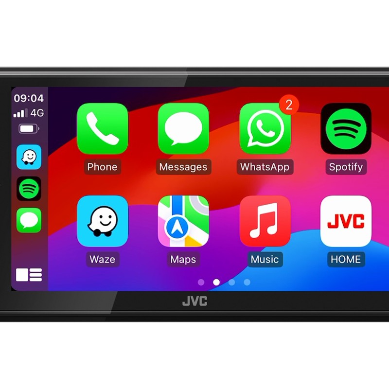 JVC KW-M695DBW 2-DIN Autoradio mit DAB+ / Wireless Apple CarPlay & Android Auto