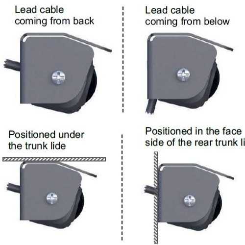 RFK NTSC CMOS 210°, Mini-Anbau und Unterbau,Linien,weiß