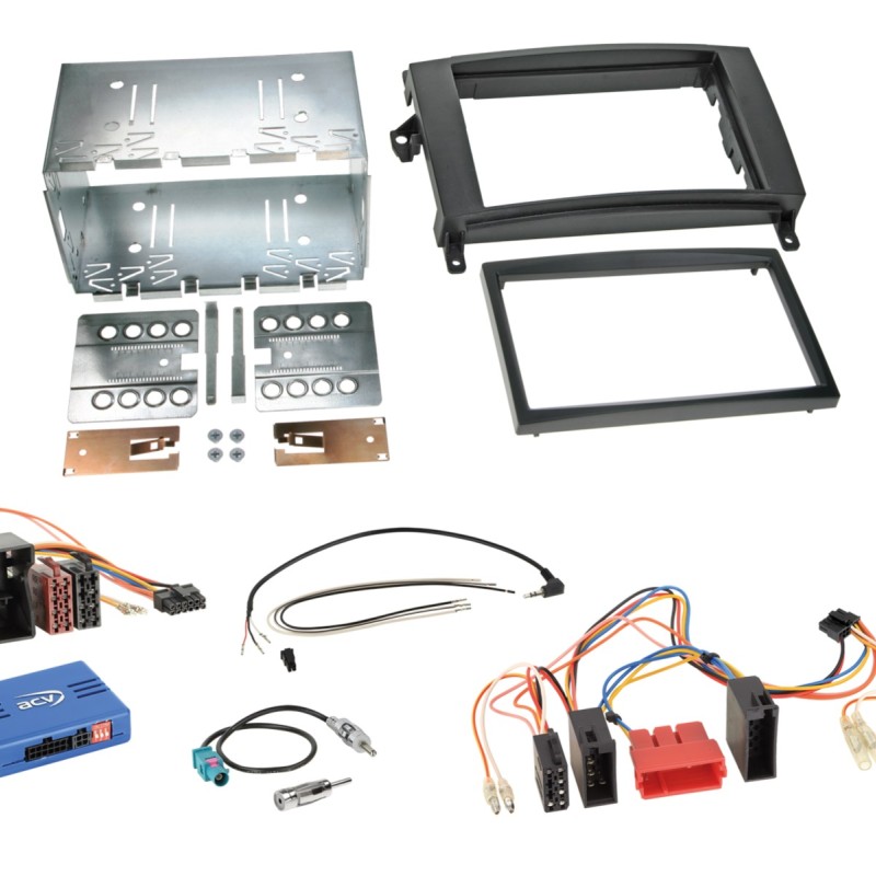 2-DIN Kit Mercedes Fahrzeuge ISO/Mini ISO Quadlock LFB
