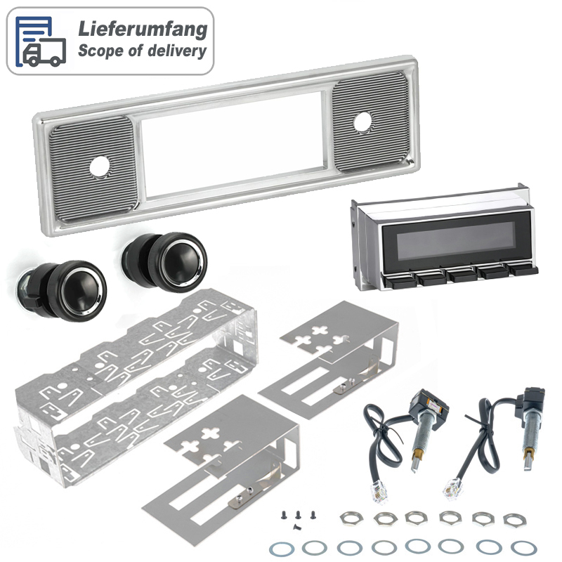RETROSOUND Design Becker Black 1 DAB DAB+ Komplett-Set mit Zubehör