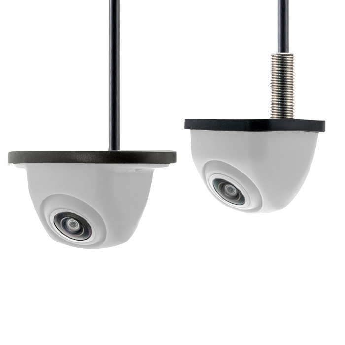 Multimount-Rückfahrkamera (CVBS), 155°, 8m Kabel, weiß