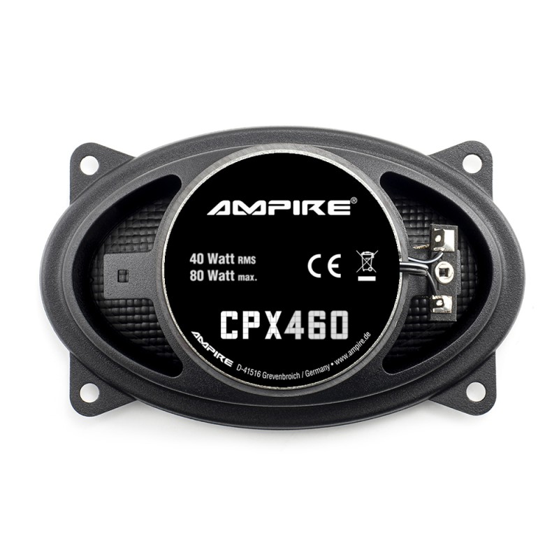 AMPIRE Koaxial-Lautsprecher 4x 6 mit 16mm Seidenkalotte, ohne Gitter (Paar)