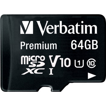 Verbatim microSDHC Speicherkarte, 64 GB