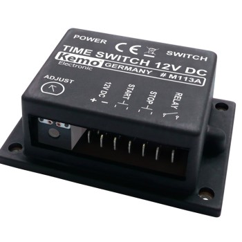 Zeitrelais Zeitschalter 12V DC max 3A einstellbar ca. 2sek - 23Min M113A Kemo