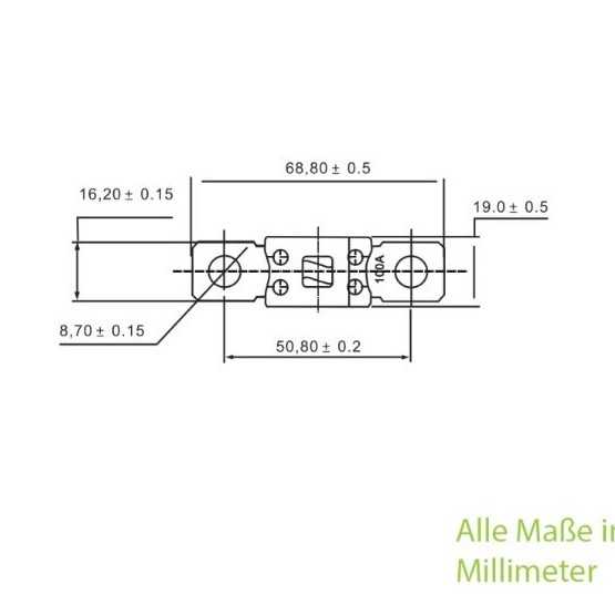 ANM Hochlast-Streifen-Sicherung 150A