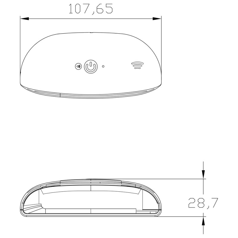LED-Display mit Funklautsprecher für Heck-Einparkhilfen (ohne GPS)
