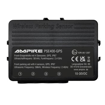 Einparkhilfe für Front-Stossfänger, GPS gesteuert, Schwarz matt, Einbau-Montage