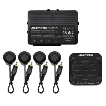 Einparkhilfe für Front-Stossfänger, GPS gesteuert, Schwarz matt, Einbau-Montage