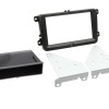 2-DIN Kit mit Fach Skoda/VW schwarz 40Pin/52Pin i-dapter