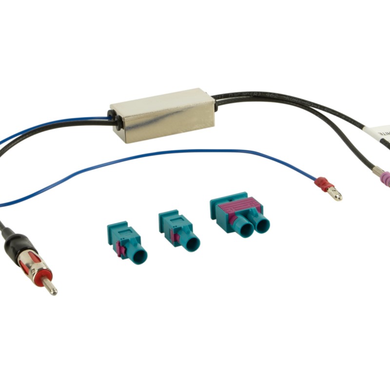 2-DIN Kit mit Fach Skoda/VW schwarz 40Pin/52Pin i-dapter