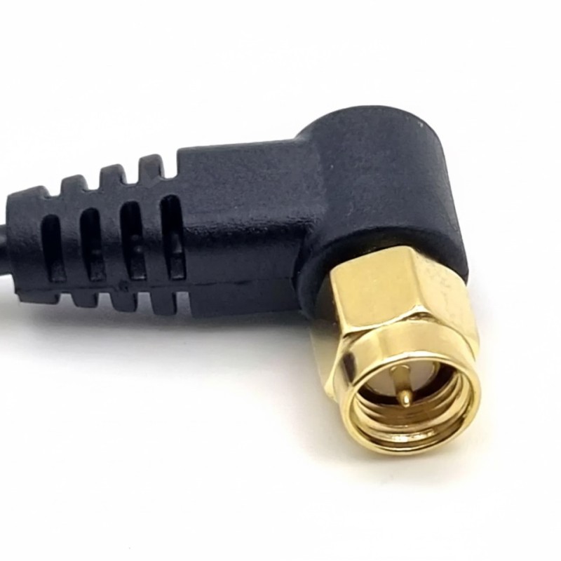 Universal Aktive DAB+ Scheiben-Folienantenne 90° SMA Stecker (schraubbar)