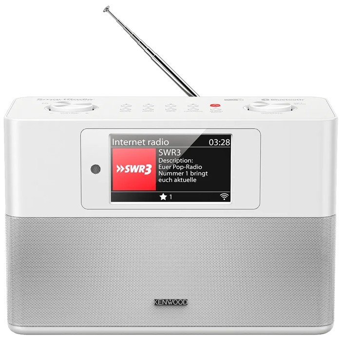 Kenwood CR-ST200S-W Smart Radio mit Internetradio,Bluetooth, DAB+PS-Farbdisplay