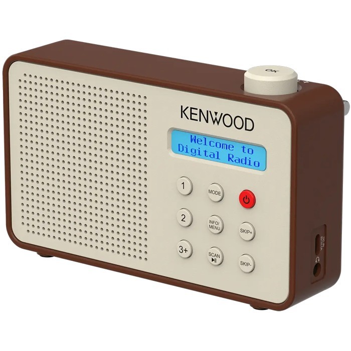 KENWOOD CR-M25DAB-T Tragbares DAB+ Radio mit ASA-Warnfunktion