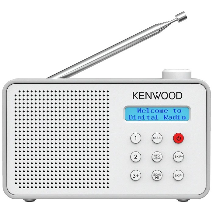 KENWOOD CR-M25DAB-W Tragbares DAB+ Radio mit ASA-Warnfunktion