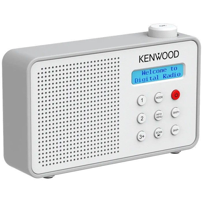 KENWOOD CR-M25DAB-W Tragbares DAB+ Radio mit ASA-Warnfunktion