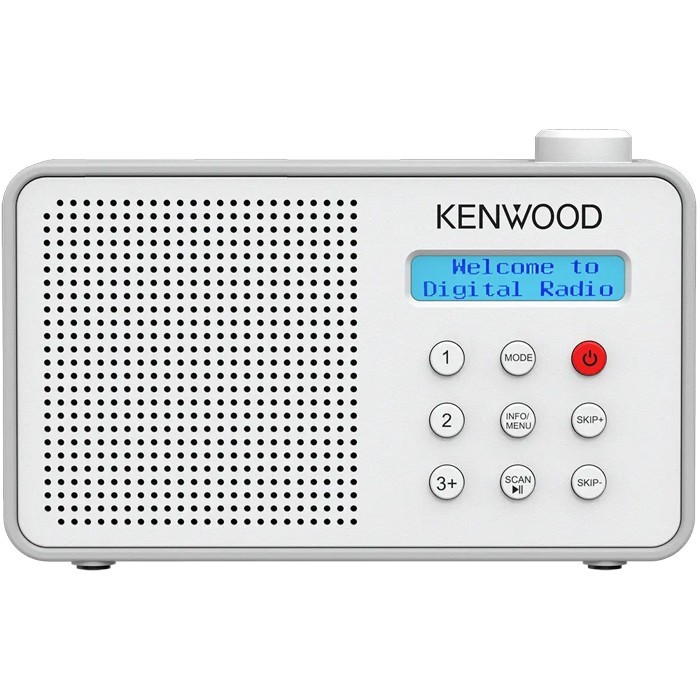 KENWOOD CR-M25DAB-W Tragbares DAB+ Radio mit ASA-Warnfunktion