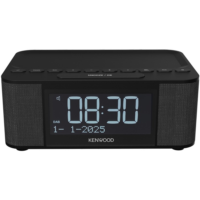 KENWOOD CR-ST55DAB-B Radiowecker mit Bluetooth®, DAB+ und ASA-Warnfunktion