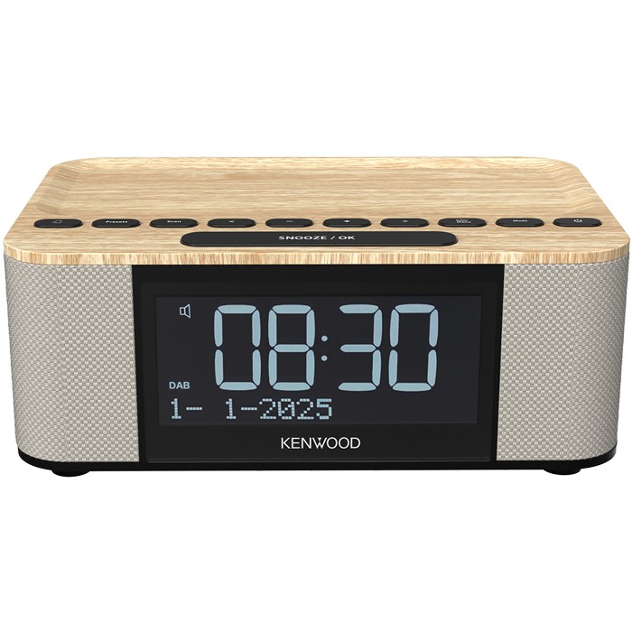 KENWOOD CR-ST55DAB-M Radiowecker mit Bluetooth®, DAB+ und ASA-Warnfunktion