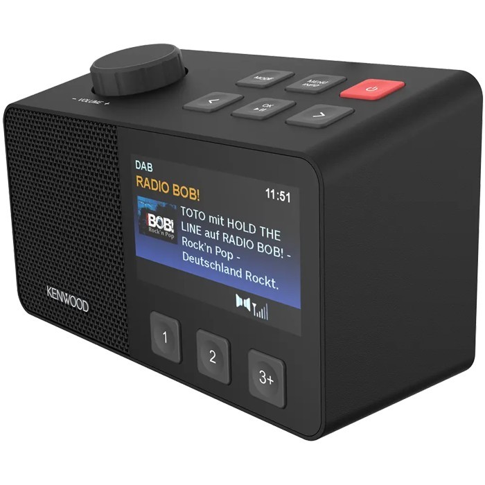 KENWOOD CR-M70DAB-B Senioren-Radio mit 10,8cm IPS-Farbdisplay & Easy Modus