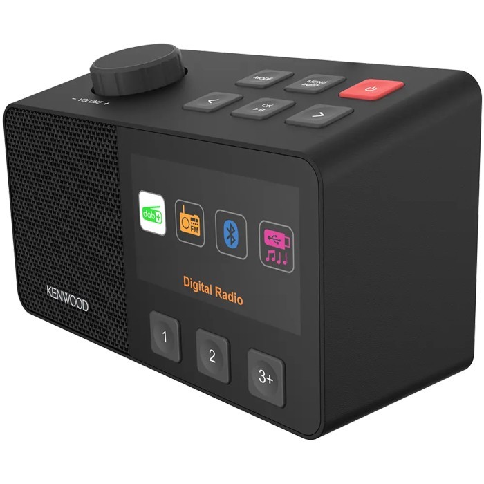 KENWOOD CR-M70DAB-B Senioren-Radio mit 10,8cm IPS-Farbdisplay & Easy Modus