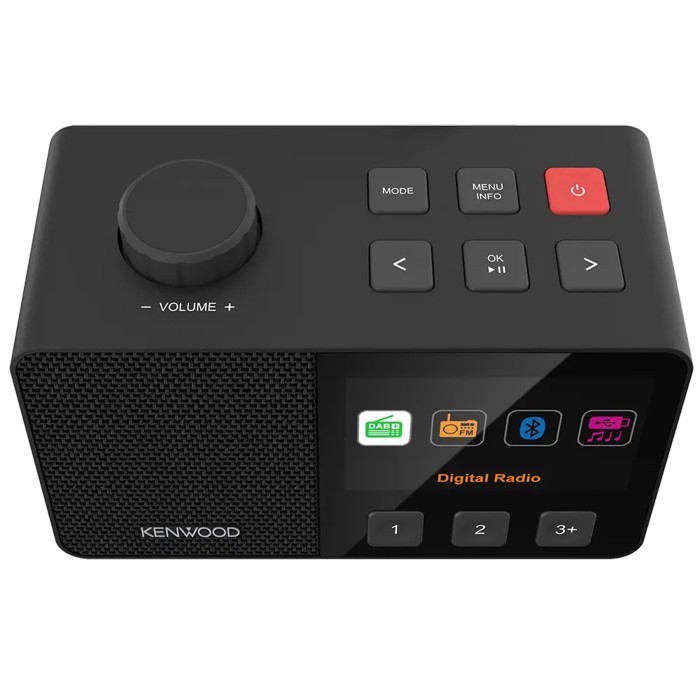 KENWOOD CR-M70DAB-B Senioren-Radio mit 10,8cm IPS-Farbdisplay & Easy Modus