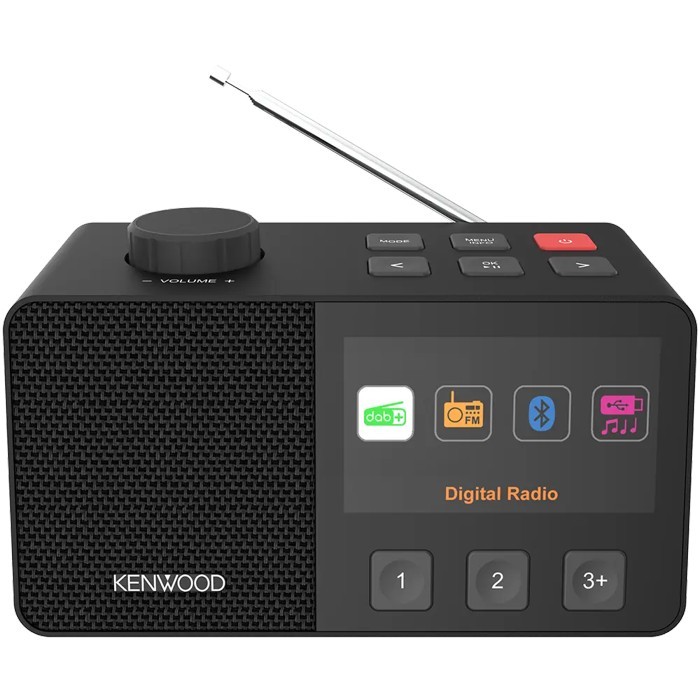KENWOOD CR-M70DAB-B Senioren-Radio mit 10,8cm IPS-Farbdisplay & Easy Modus