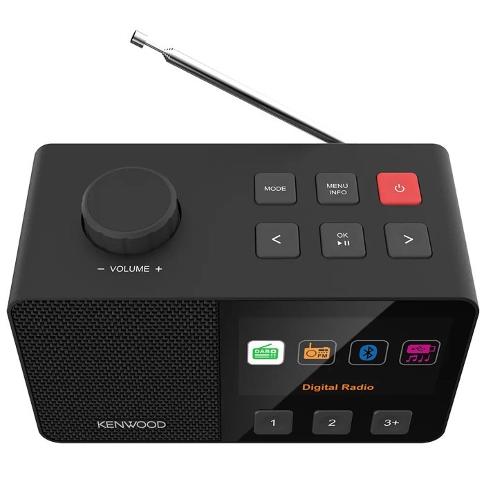 KENWOOD CR-M70DAB-B Senioren-Radio mit 10,8cm IPS-Farbdisplay & Easy Modus