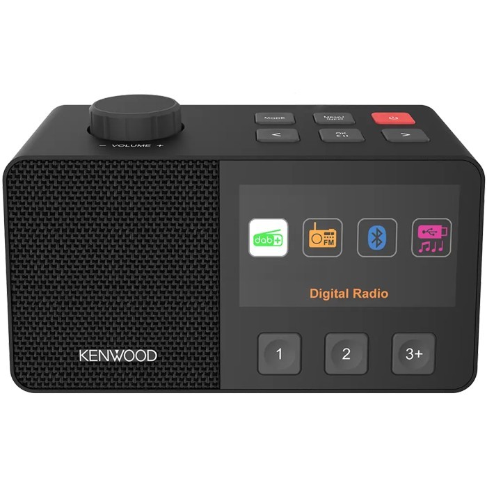 KENWOOD CR-M70DAB-B Senioren-Radio mit 10,8cm IPS-Farbdisplay & Easy Modus