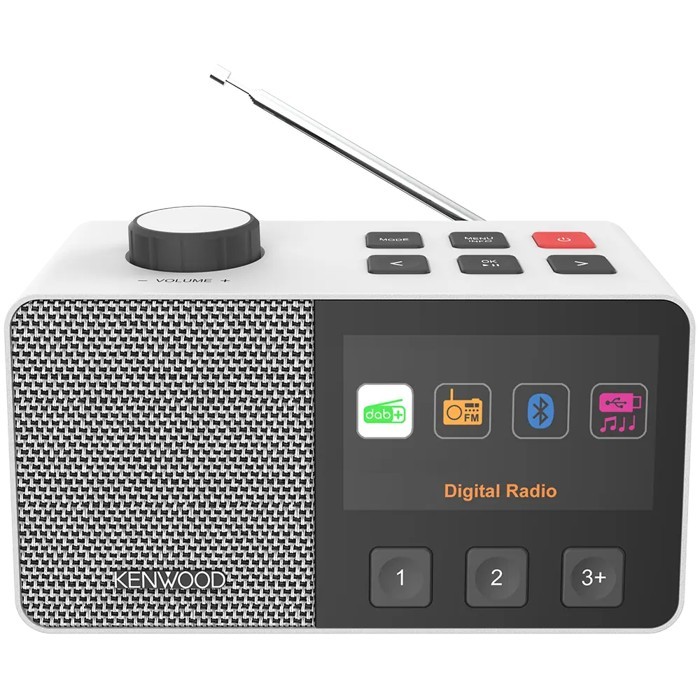 KENWOOD CR-M70DAB-W Senioren-Radio mit 10,8cm IPS-Farbdisplay & Easy Modus