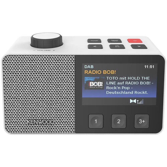 KENWOOD CR-M70DAB-W Senioren-Radio mit 10,8cm IPS-Farbdisplay & Easy Modus