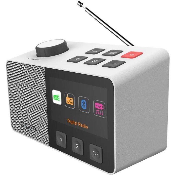 KENWOOD CR-M70DAB-W Senioren-Radio mit 10,8cm IPS-Farbdisplay & Easy Modus