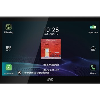 JVC KW-Z900DBW - MP3-Autoradio mit Touchscreen / DAB / Bluetooth / USB / CarPlay