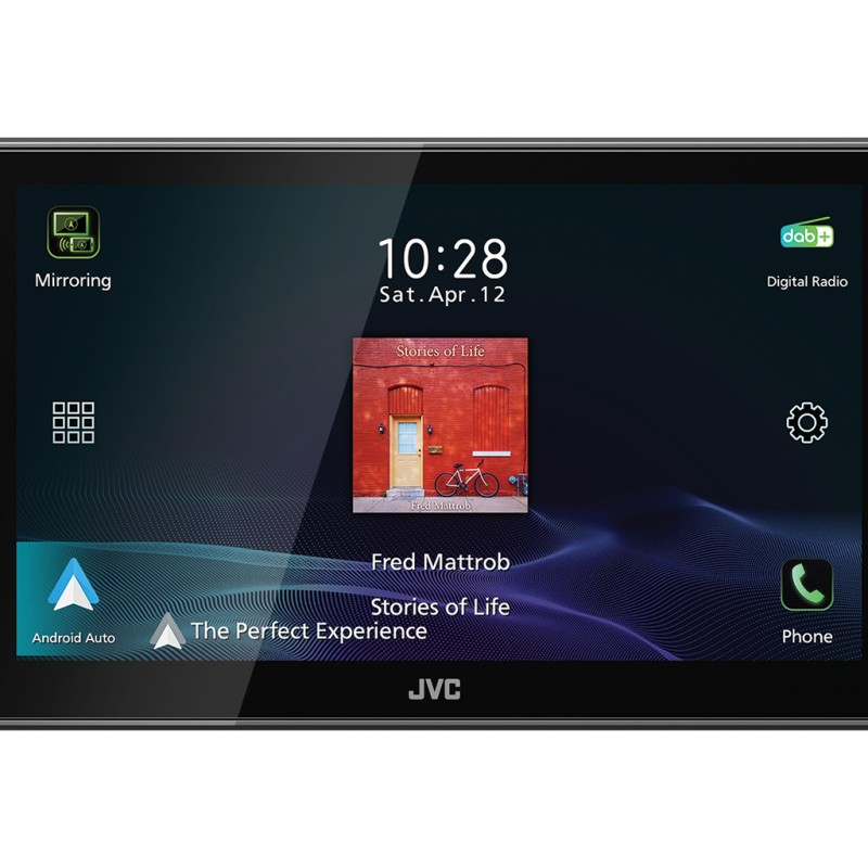 JVC KW-Z900DBW - MP3-Autoradio mit Touchscreen / DAB / Bluetooth / USB / CarPlay