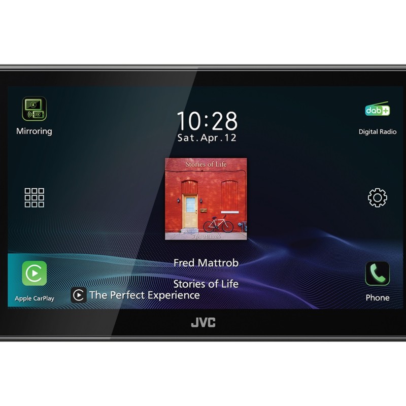 JVC KW-Z900DBW - MP3-Autoradio mit Touchscreen / DAB / Bluetooth / USB / CarPlay
