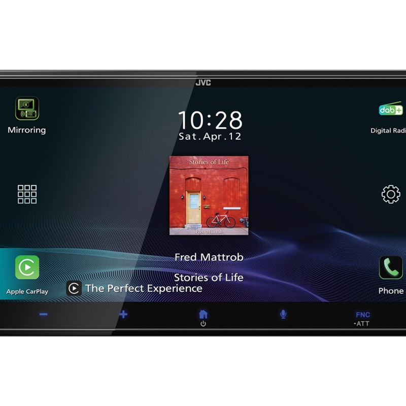 JVC KW-M795DBW - 2-DIN Moniceiver Wireless CarPlay - Android Auto