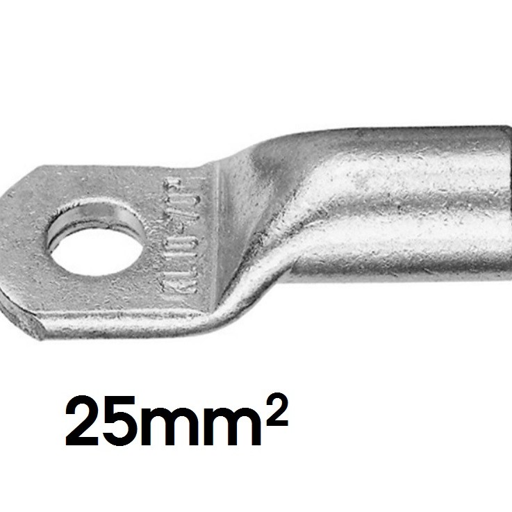 KLAUKE Rohrkabelschuh, 25mm², M6, 12mm breit 2 Stück