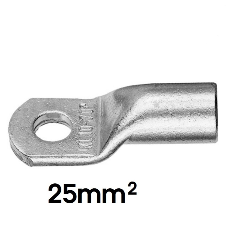 KLAUKE Rohrkabelschuh, 25mm², M10, 18mm breit 2 Stück