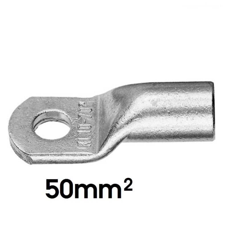 KLAUKE Rohrkabelschuh, 50mm², M12, 23mm breit 2 Stück