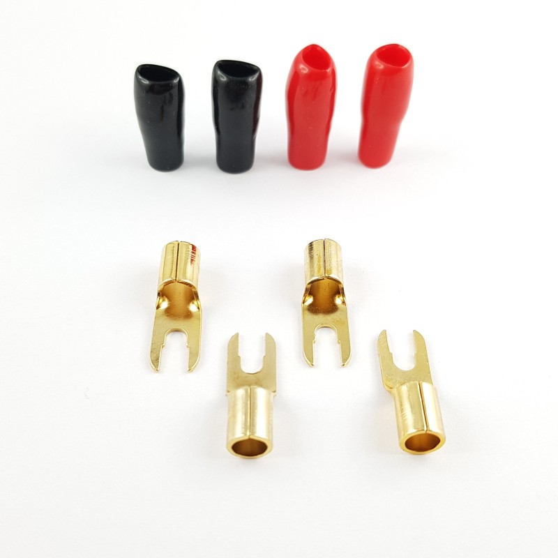 ACR HA-65 2 Stk Rot / 2 Stk Schwarz Kabelschuh 8mm