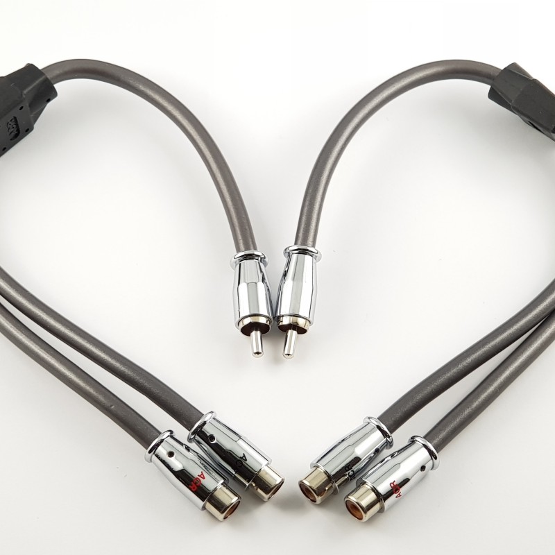 ACR HKAB07YF Y-Adapterkabel zum Verteilen von Audiosignalen