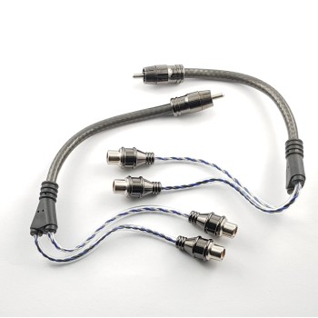 Zralum ZC-BYF Doppelt abgeschirmte Y-Adapter