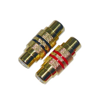 Cinch Kupplung 1 x rot / 1 x schwarz