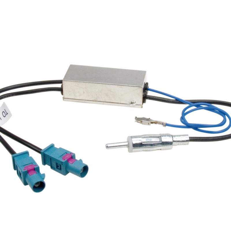 Antennenadapter-Diversity DIN/ 2 x FAKRA/ Phantomeinspeisung
