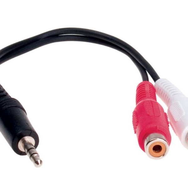 Klinkenstecker 3,5mm > Cinchbuchse 20cm