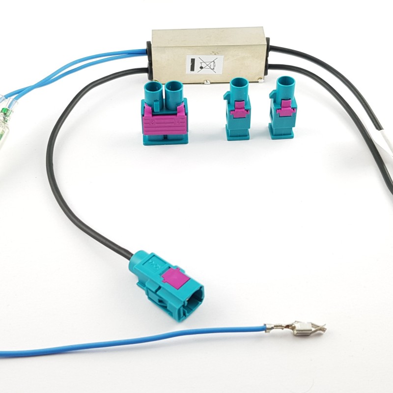 Fakra Diversity Phantomeinspeisung 1 Fakra auf Doppel Fakra