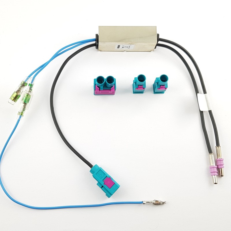 Fakra Diversity Phantomeinspeisung 1 Fakra auf Doppel Fakra